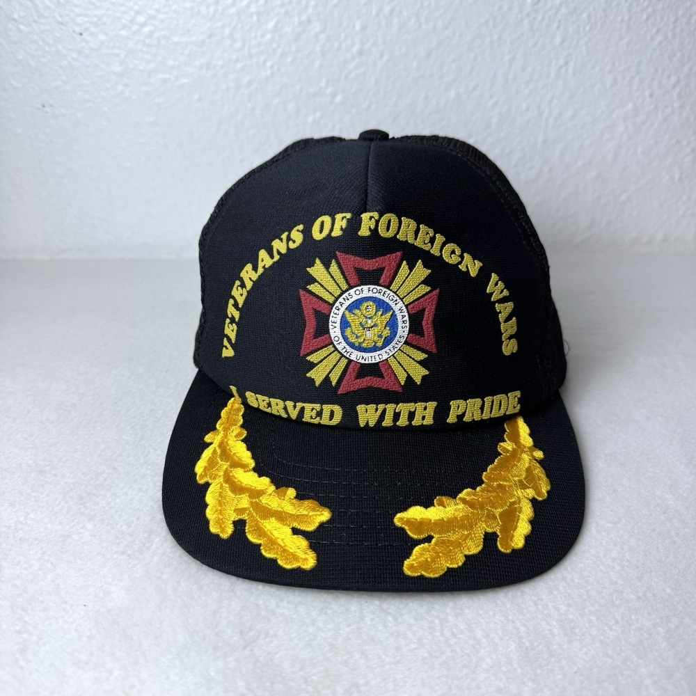Veterans Of Foreign Wars I Served With Pride Cap Scrambled Eggs Hat Trucker Mesh